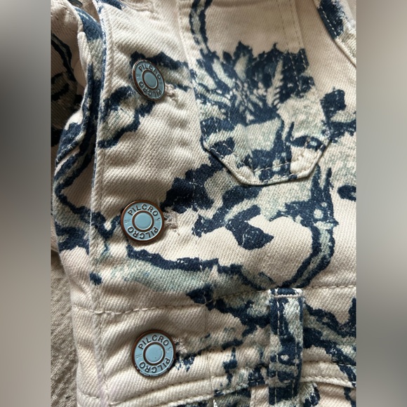 Anthropologie Pilcro The Painters Denim Overalls Sz 27 Floral Cottage Artsy - Picture 5 of 15